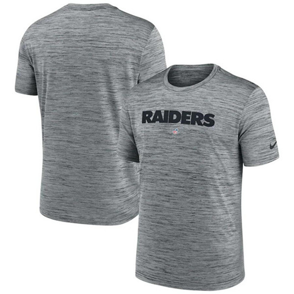 Men's Las Vegas Raiders Gray Velocity Performance T-Shirt